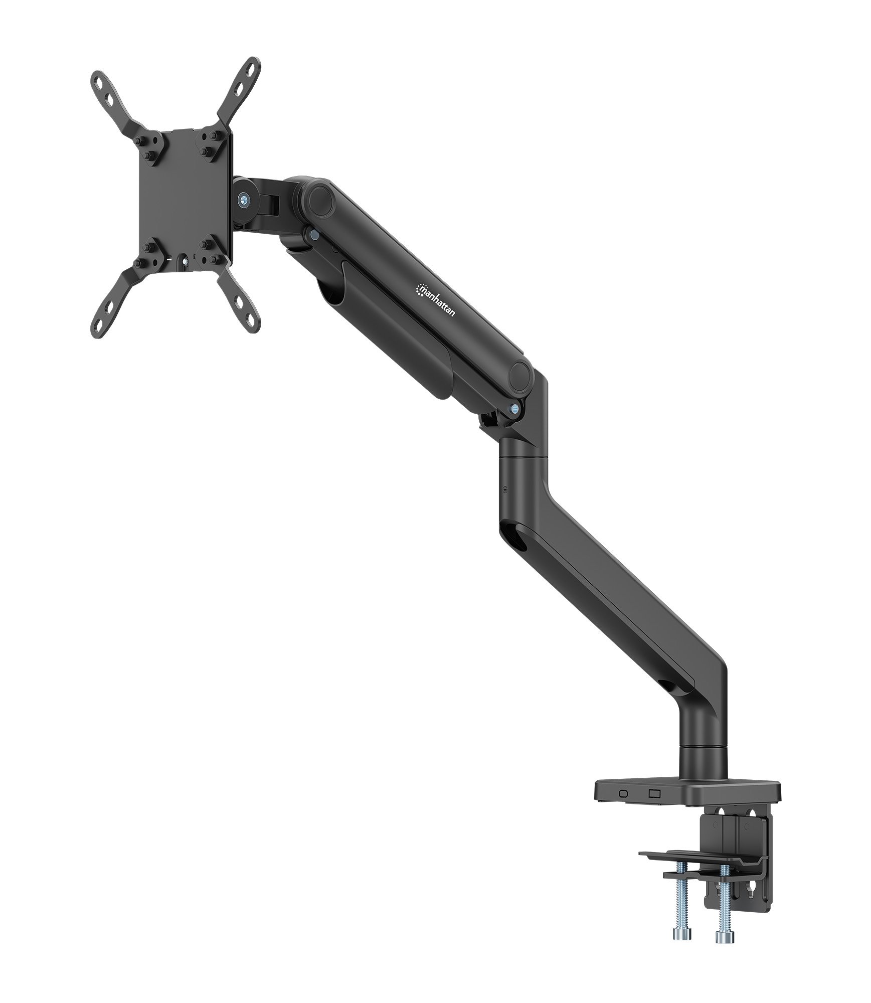Supporto da Scrivania per Monitor Singolo 17-49'' con Molla Meccanica in Alluminio MANHATTAN