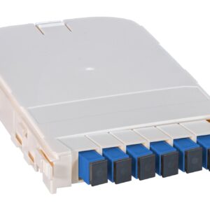 Scatola di Giunzione Fibra Ottica Modulo FTTH con 6 Adattatori SC Ceramici OS2 OEM