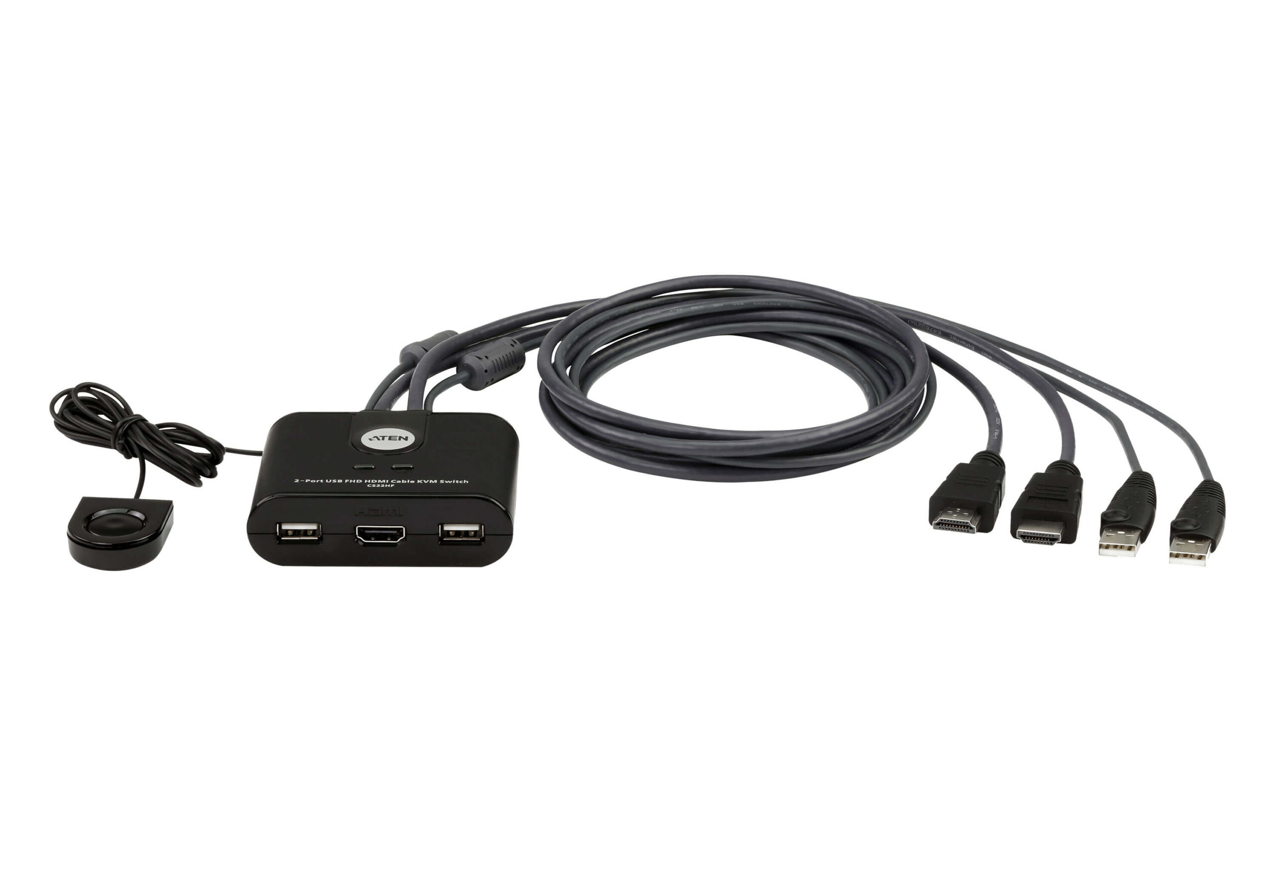 Switch KVM Cablato HDMI FHD USB a 2 porte, CS22HF ATEN
