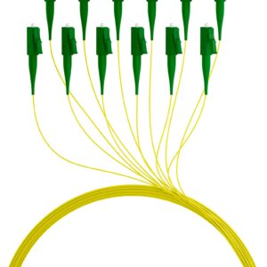 Pigtail Fibra Ottica Monomodale OS2 LC/APC G652D 2m Giallo OEM