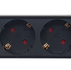 Multipresa 9 Posti da Rack 19'' con Interruttore Spina Schuko Angolata 1U TECHLY PROFESSIONAL