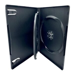 Custodia Tripla DVD con Vassoio Oscillante Box Nero MANHATTAN