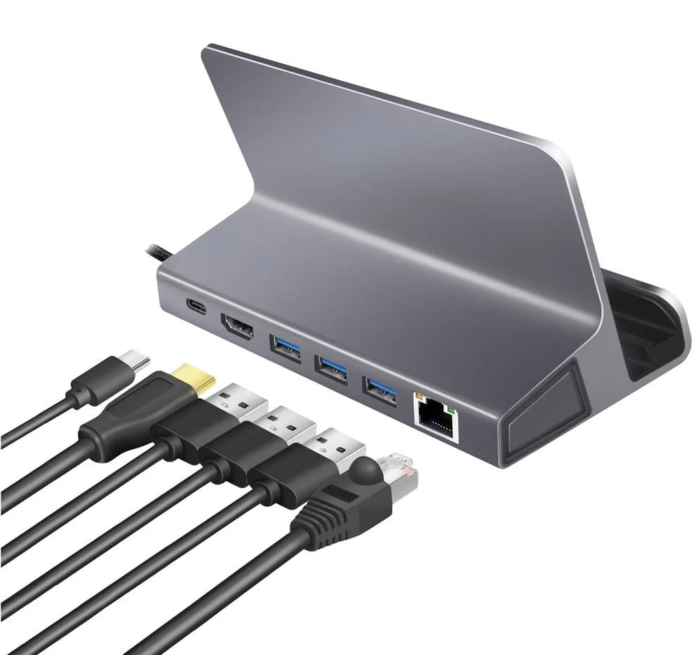 Docking Station USB-C™ 6 in 1 per Steam Deck™, iPad Tablet e Smartphone LOGILINK