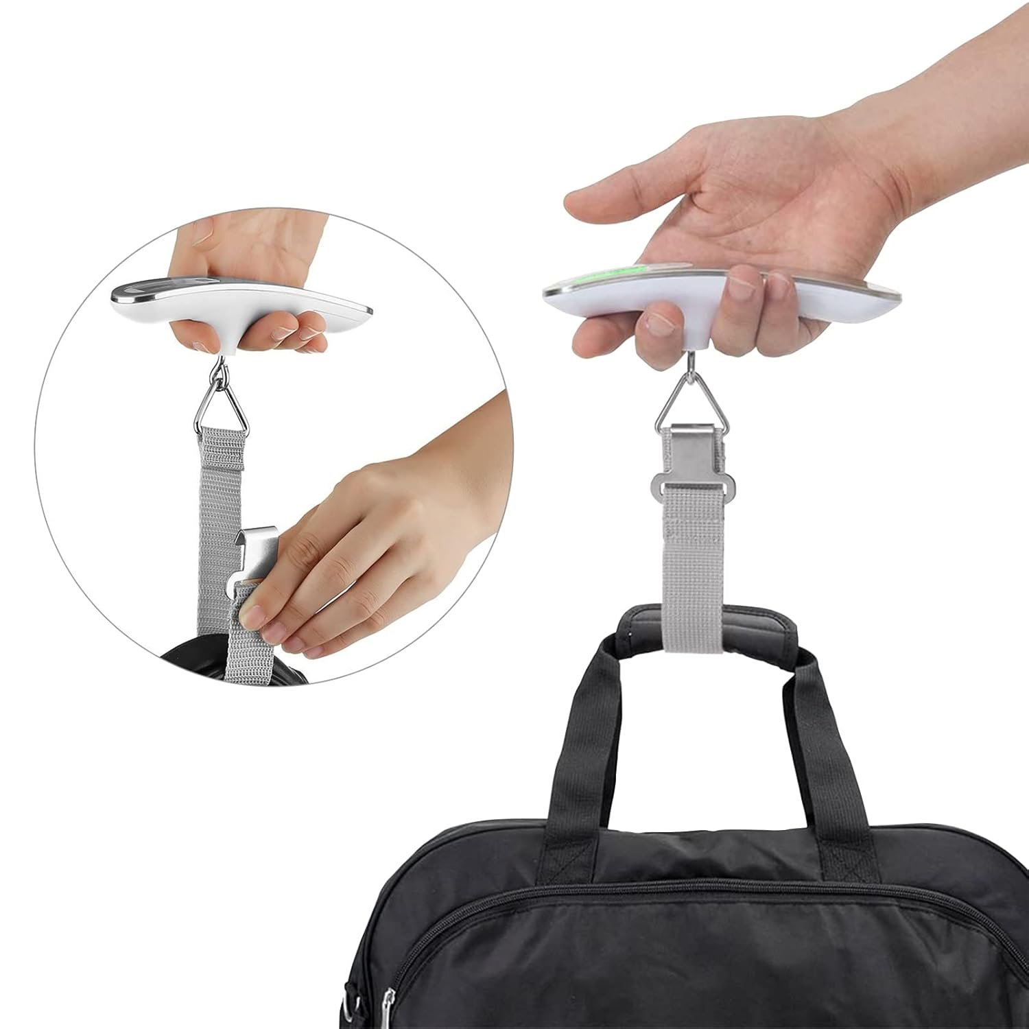 Pesa Valigie Digitale Capacità 50 kg Silver TECHLY - immagine 7