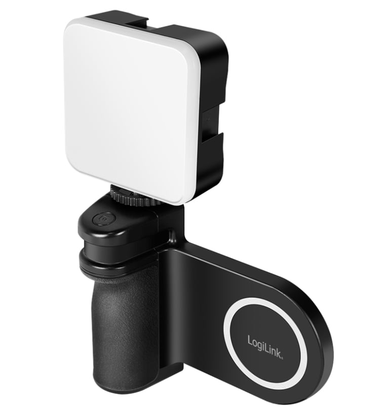 Impugnatura Magnetica per Smartphone con Telecomando Wireless e Luce a 3 Livelli di Luminosità LOGILINK - immagine 6