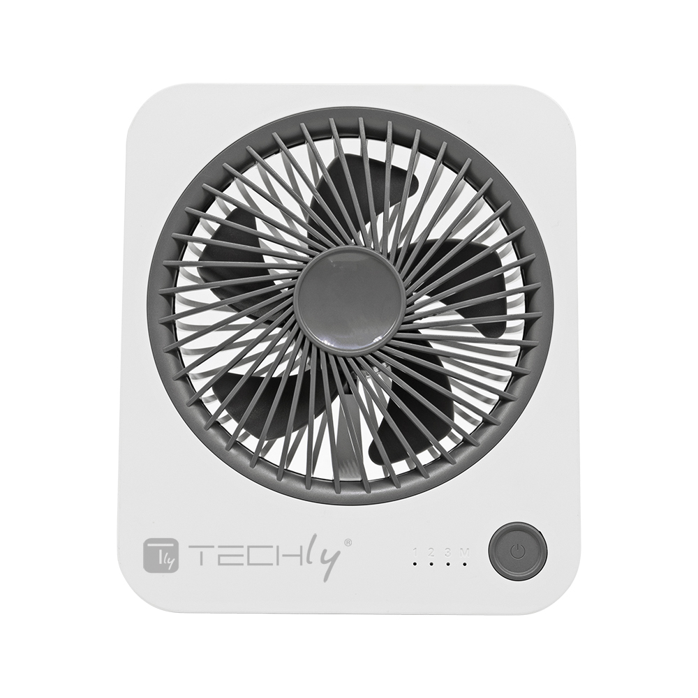 Ventilatore da Scrivania Ultra Sottile Pieghevole e Portatile a 4 Velocità TECHLY - immagine 6