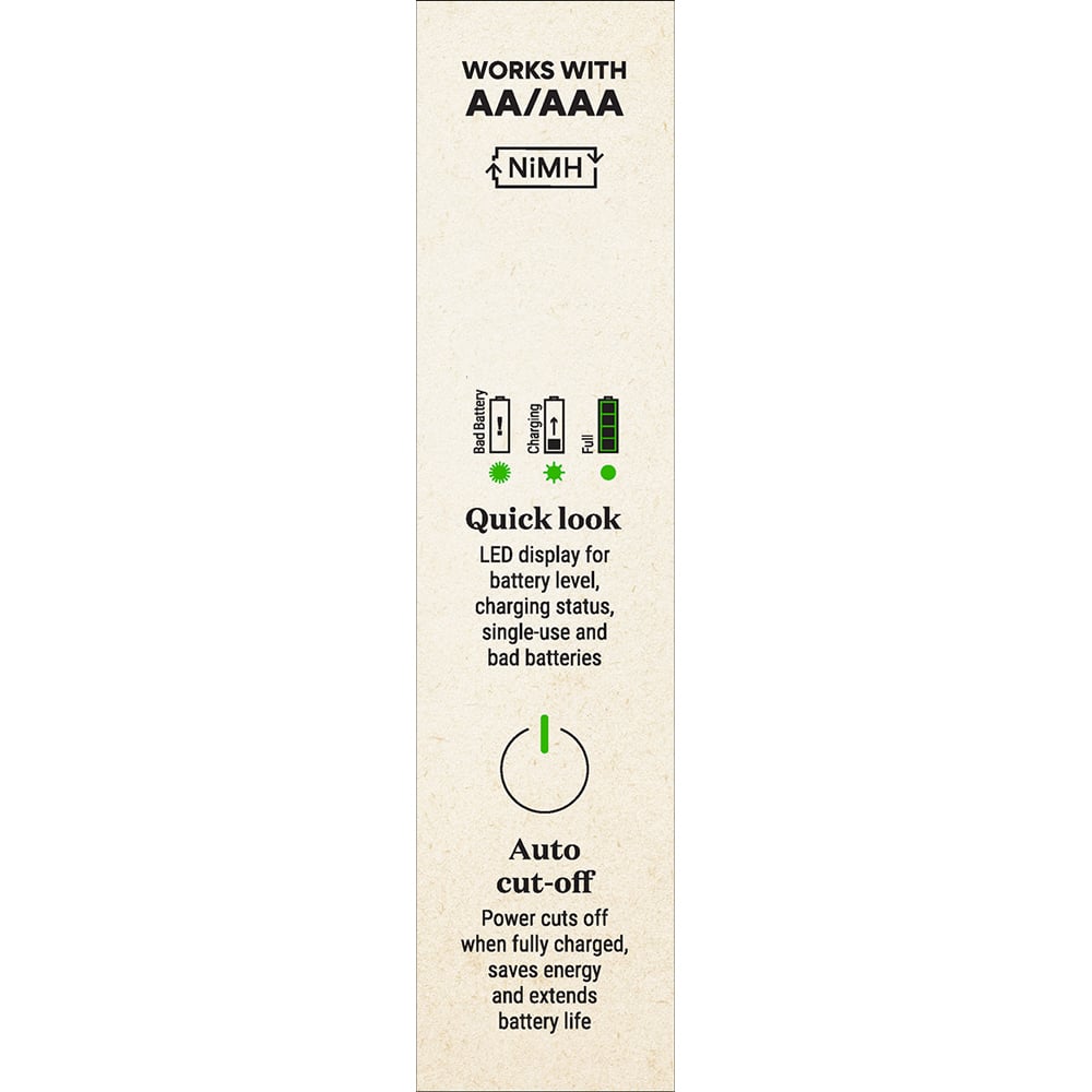 Caricabatterie per AA e AAA con 4 Batterie AA NiMH da 2100 mAh Incluse GP BATTERIES - immagine 6