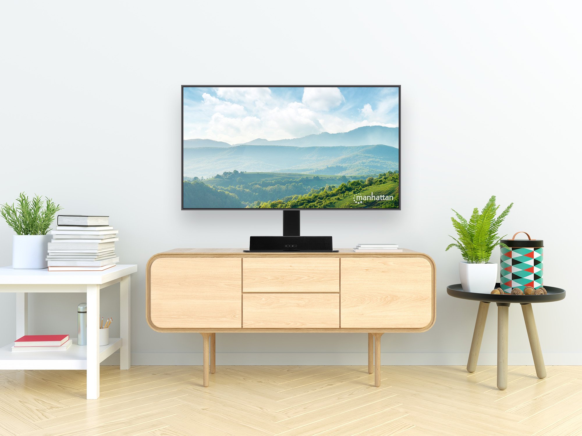 Supporto da Tavolo Stand per Monitor 15-32'' con Molla a Gas Regolabile e Base MANHATTAN - immagine 10