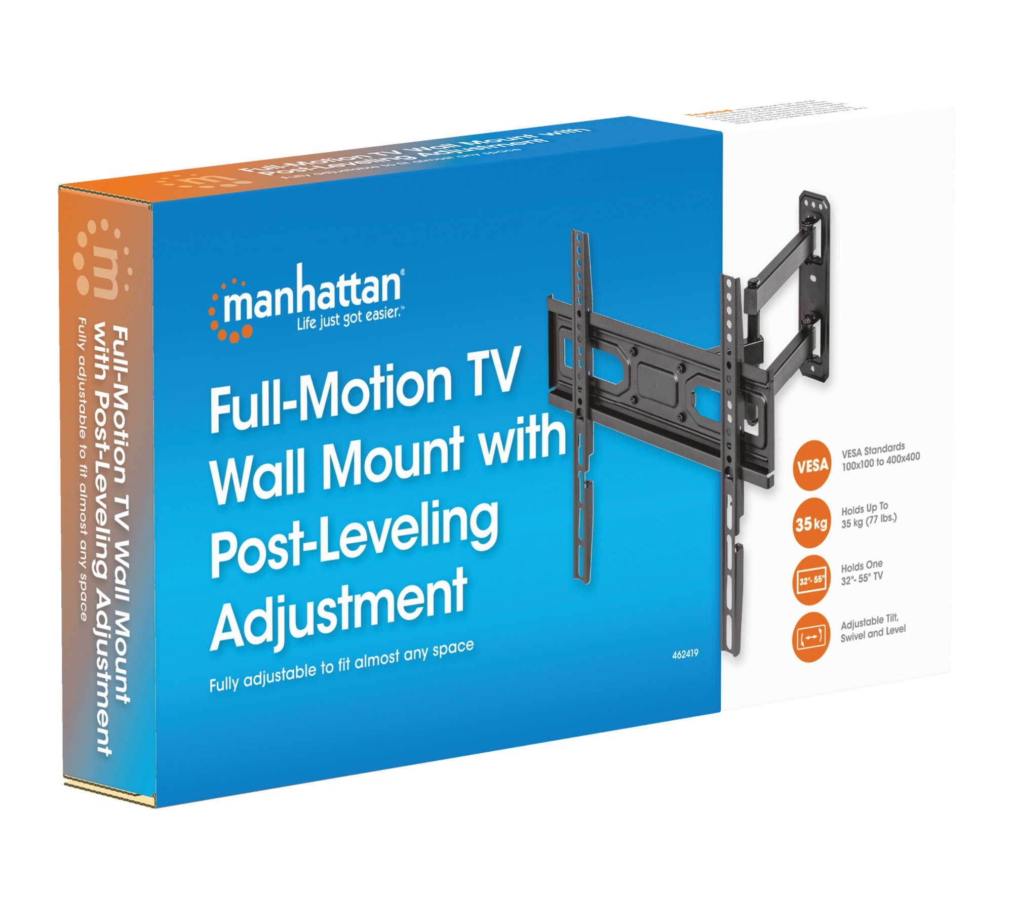 Staffa a Muro per TV LED LCD 32-55'' Full Motion MANHATTAN - immagine 11