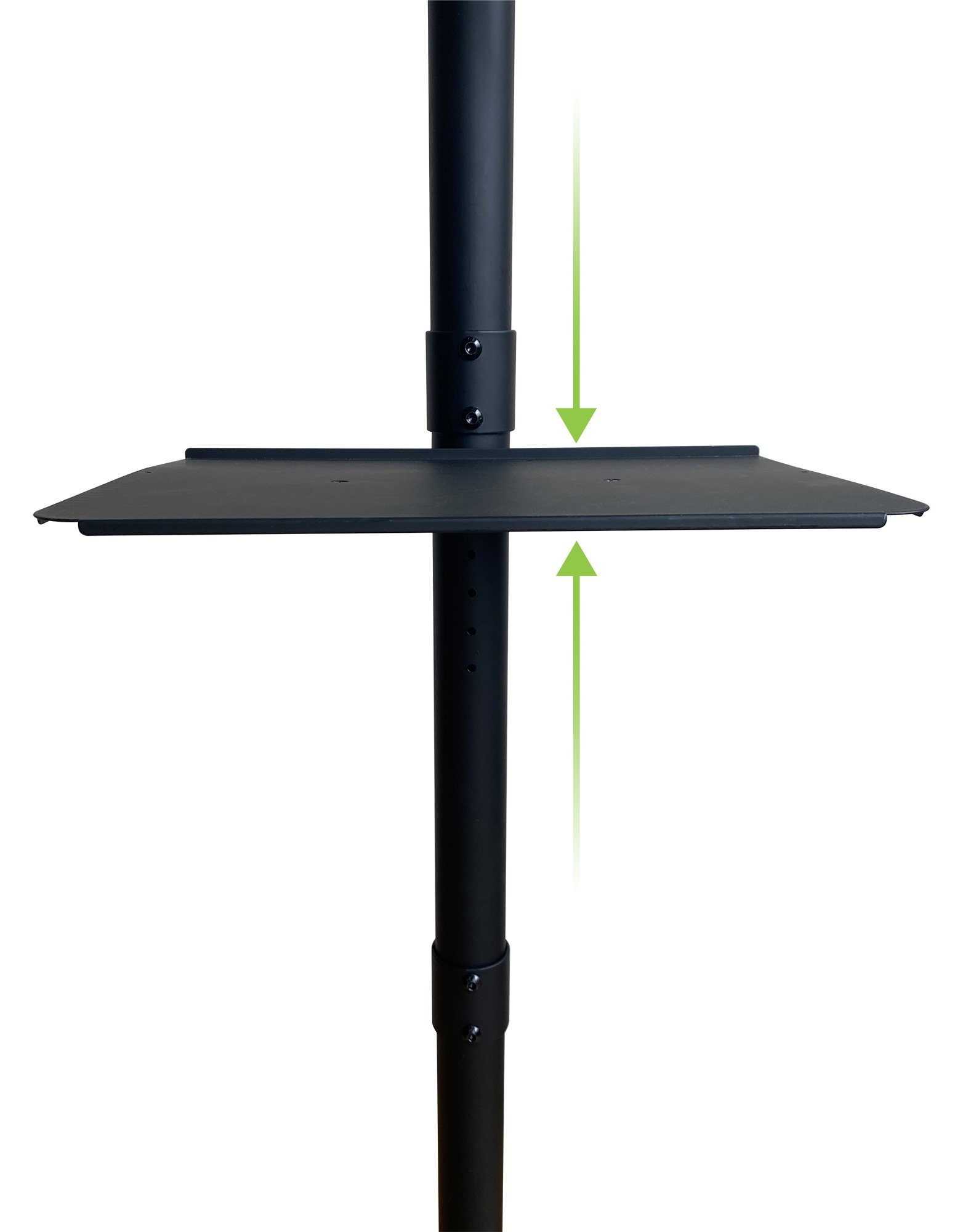 Supporto a Pavimento per TV con Mensola e Base Compatta Salva Spazio TECHLY - immagine 6