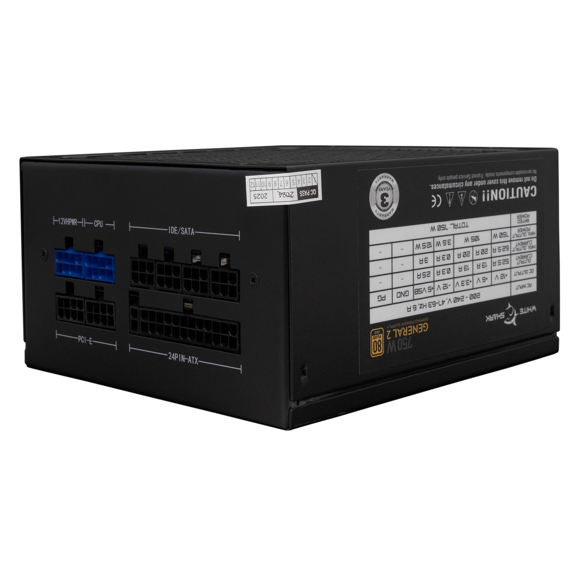 Alimentatore per PC ATX 750 Watt WHITE SHARK - immagine 6