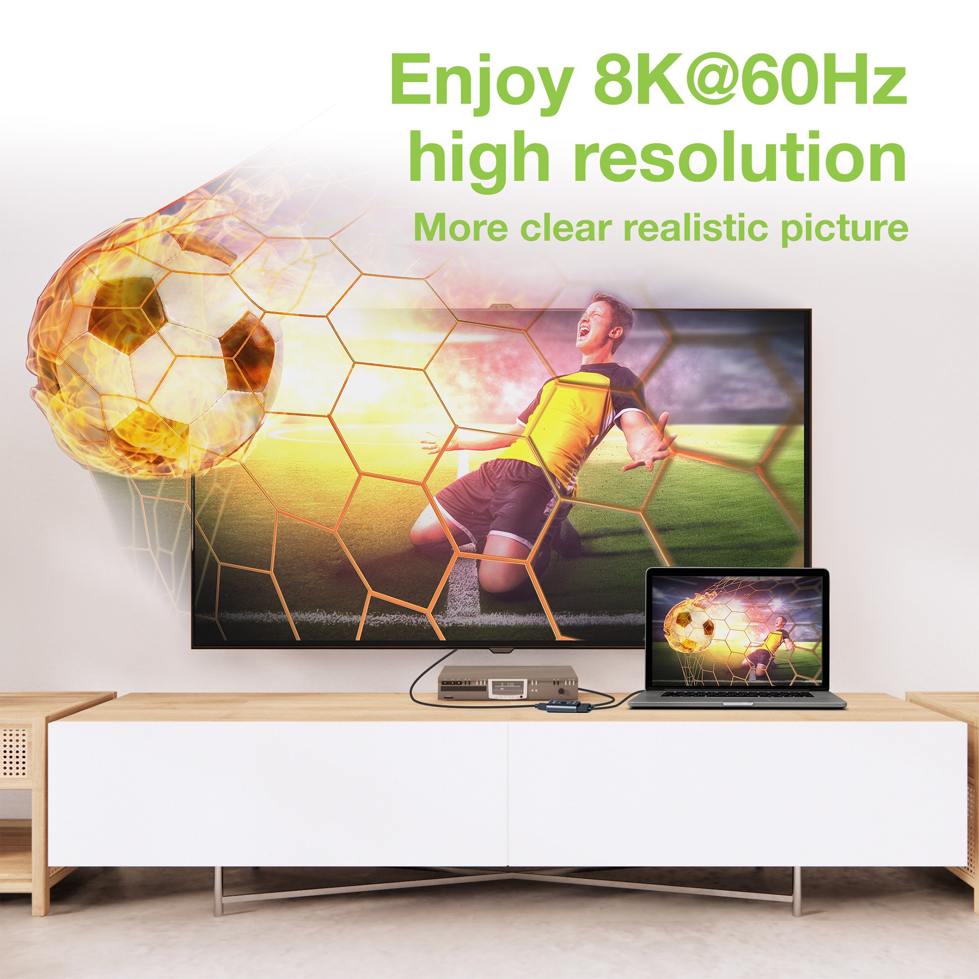 Switch HDMI 2 Porte Bidirezionale 8K 60Hz TECHLY - immagine 6