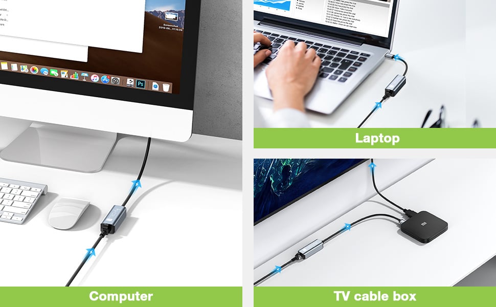 Adattatore Convertitore USB-C™ 3.2 a RJ45 2.5 Gigabit Ethernet TECHLY - immagine 6