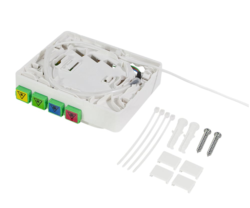 Scatola di Terminazione Ottica di Appartamento (STOA) FTTH 4x SC/APC con Cavo di Installazione da 50m LOGILINK - immagine 6