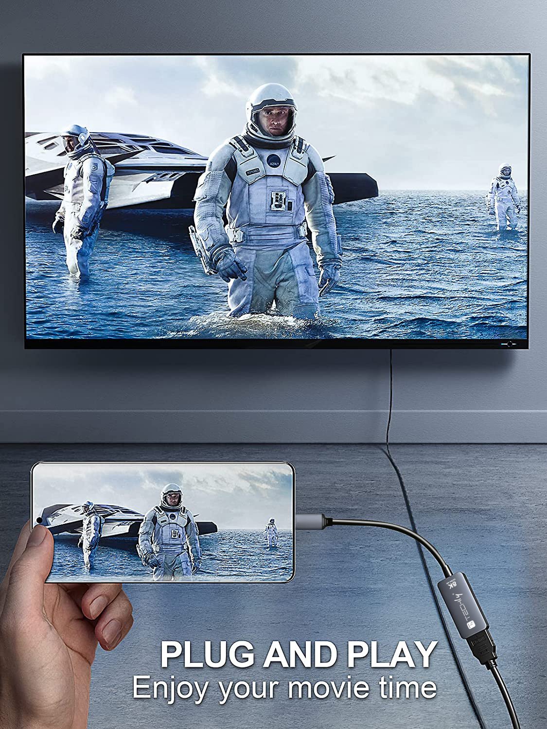 Adattatore USB-C™ 3.2 a HDMI 2.1 8K@60Hz 15 cm TECHLY - immagine 5