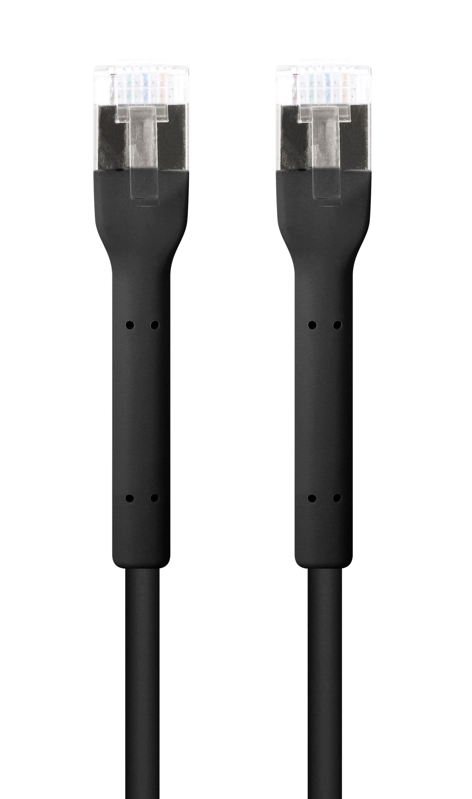 Cavo di rete Patch in Rame Cat. 6A F/FTP Pieghevole FlexiBoot Slim Nero 2 m INTELLINET - immagine 5