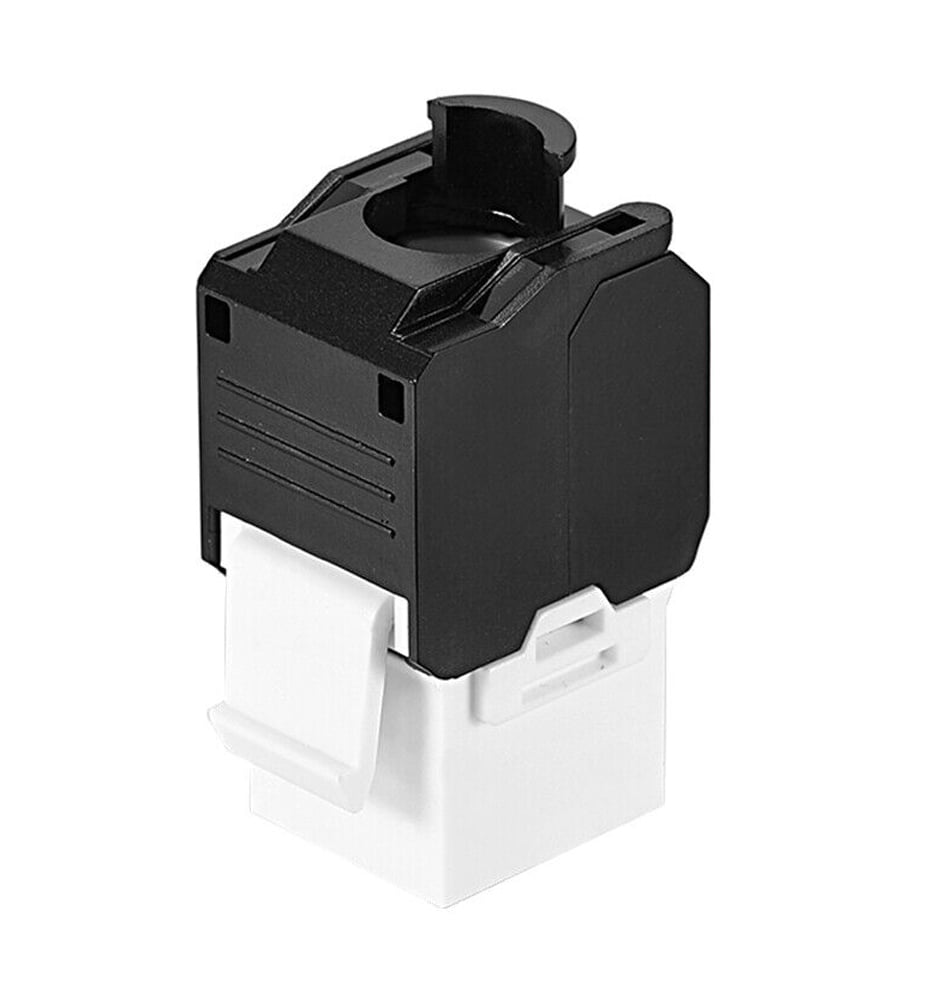 Frutto Keystone RJ45 Cat.6A UTP Tool-Free Bianco Nero TECHLY PROFESSIONAL - immagine 4