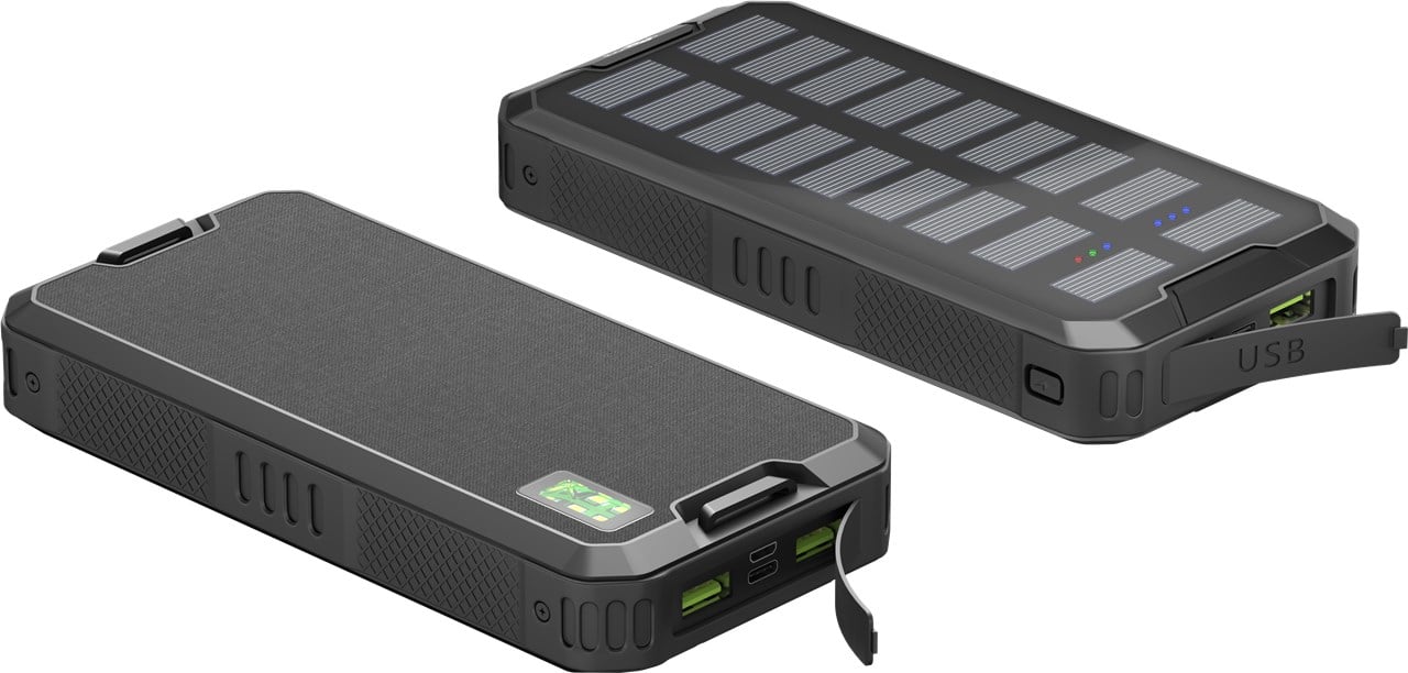 Caricabatterie a Ricarica Solare Rapida 20.000 mAh USB-C™ PD QC3.0 GOOBAY - immagine 6