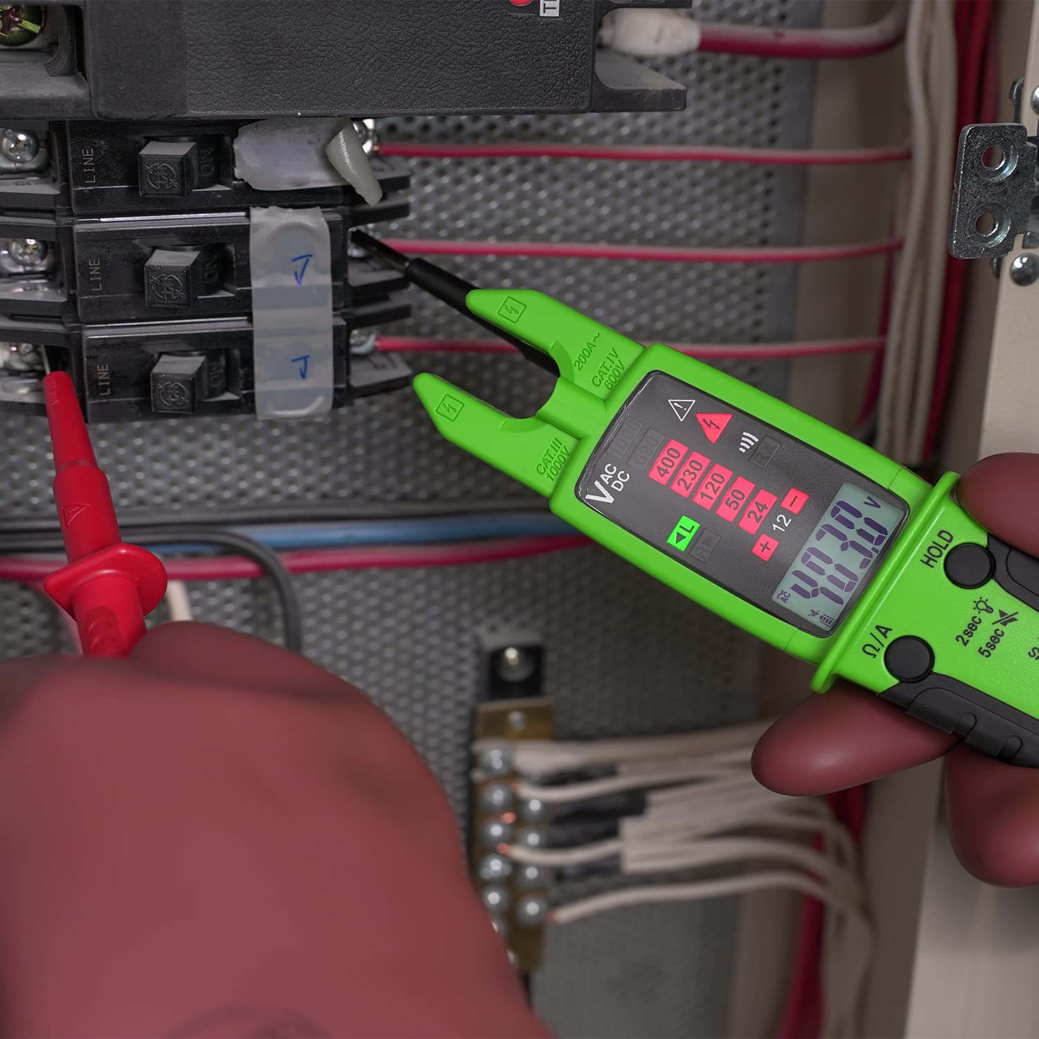 Tester di Tensione TRMS AC/DC 1000V AC 200A 10.000 Conti IP65 CAT.IV, KPS-TP5000HY KPS - immagine 6