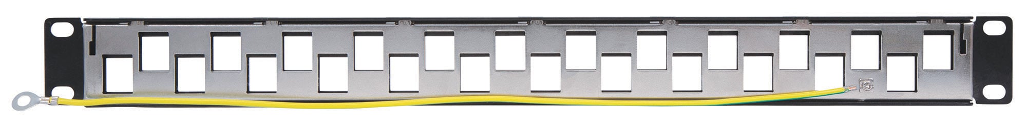 Pannello Patch Slim 1HE 24 Posti Keystone Senza Frutti Nero TECHLY PROFESSIONAL - immagine 5
