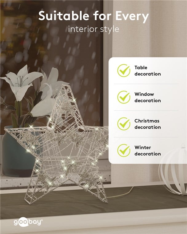 Lampada Stella Batteria: Luce Decorativa e Pratica GOOBAY - immagine 6