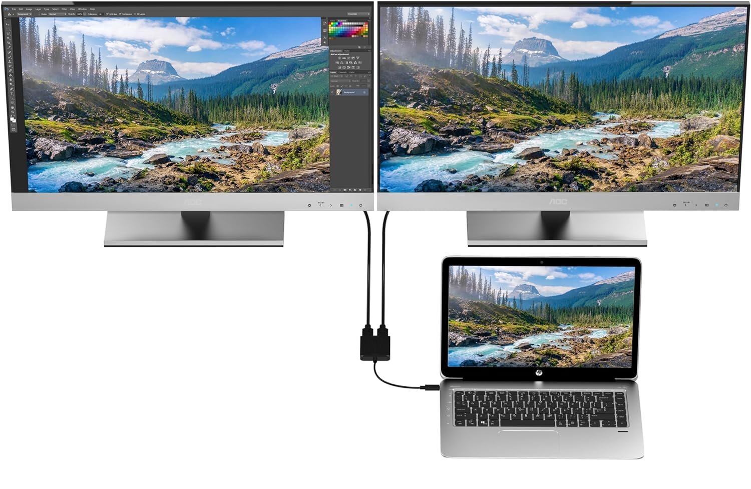 Adattatore Convertitore USB-C™ a 2x HDMI 4K TECHLY - immagine 5