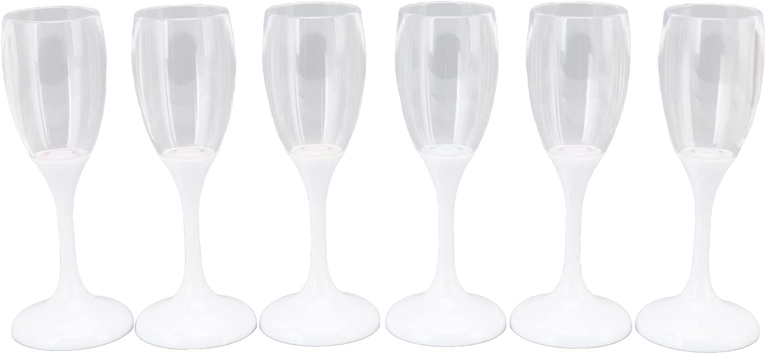 Confezione da 6 Bicchieri da Champagne con 6 Colorazioni LED TECHLY - immagine 5