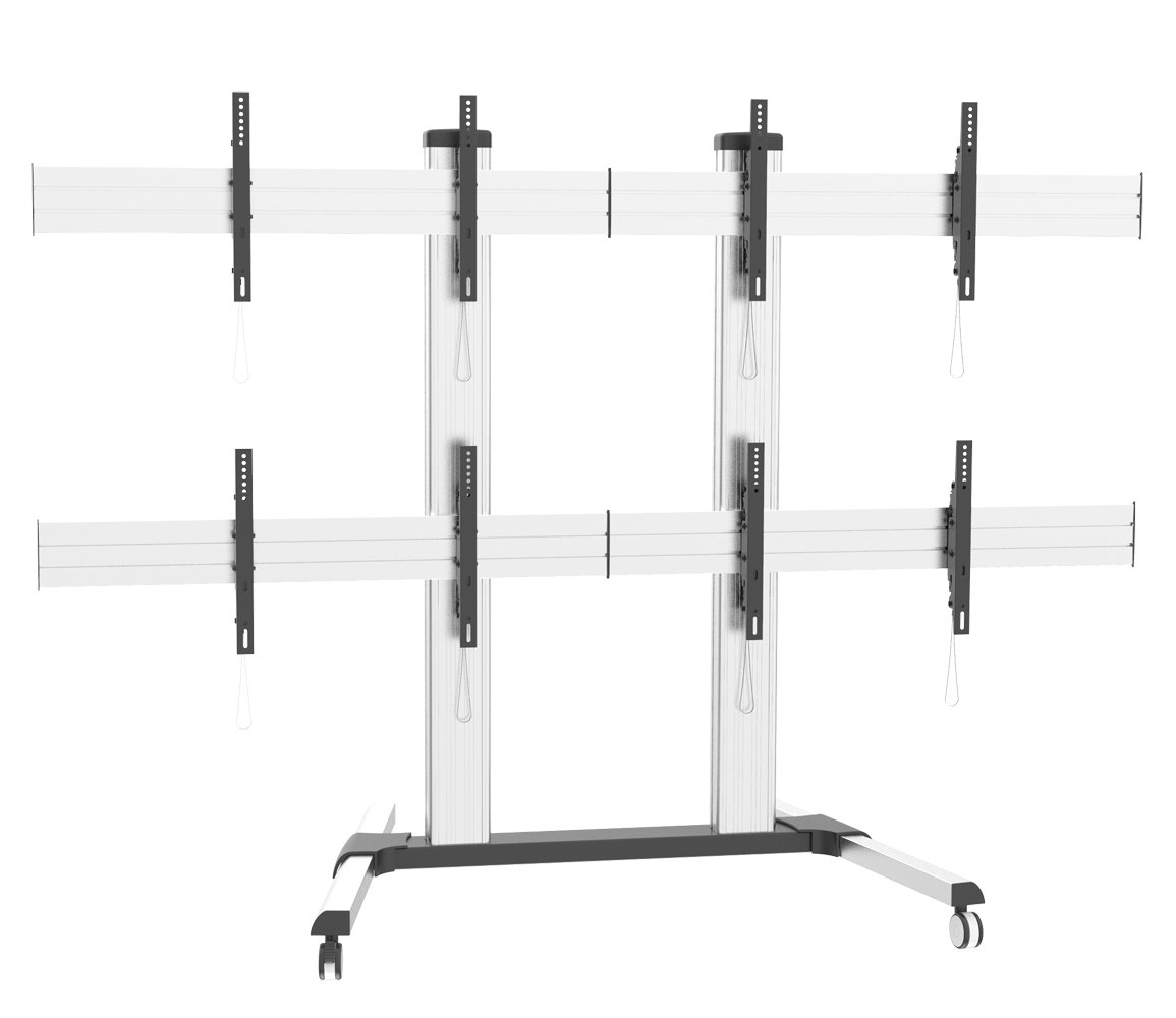 Supporto a Pavimento per 4 TV LCD/LED 32-60'' per Video Wall TECHLY - immagine 5