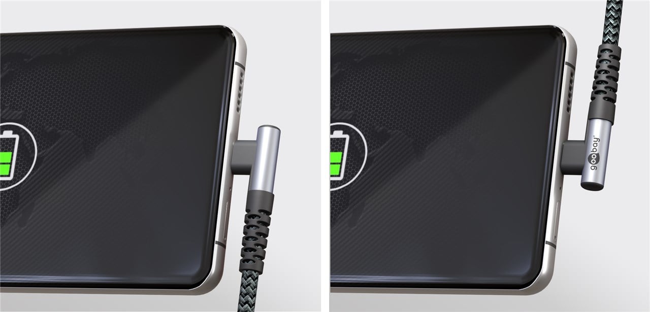Cavo USB-C™ Maschio Angolato a USB-A Dritto 2m GOOBAY - immagine 5
