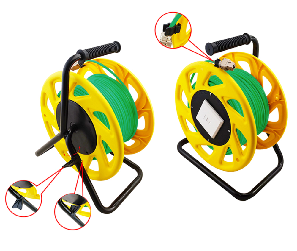 Cavo Patch Cat.7 Plug RJ45 S/FTP PUR con Avvolgicavo 60m Verde LOGILINK - immagine 6