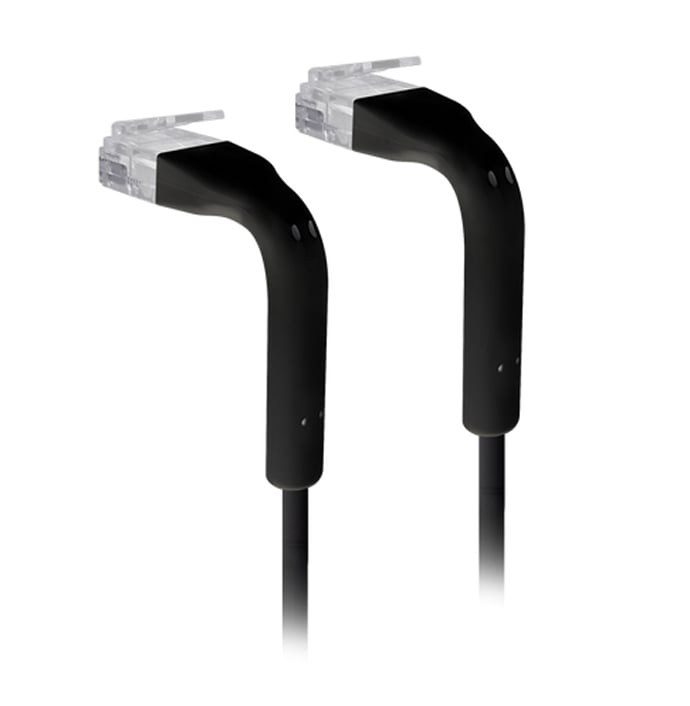 Cavo Slim Patch di Rete Pieghevole in Rame Cat.6A U/UTP 0,5m Nero TECHLY PROFESSIONAL - immagine 6