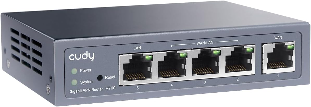 Router VPN Multi-WAN Gigabit Fino a 4 porte WAN Gigabit, R700 CUDY - immagine 6