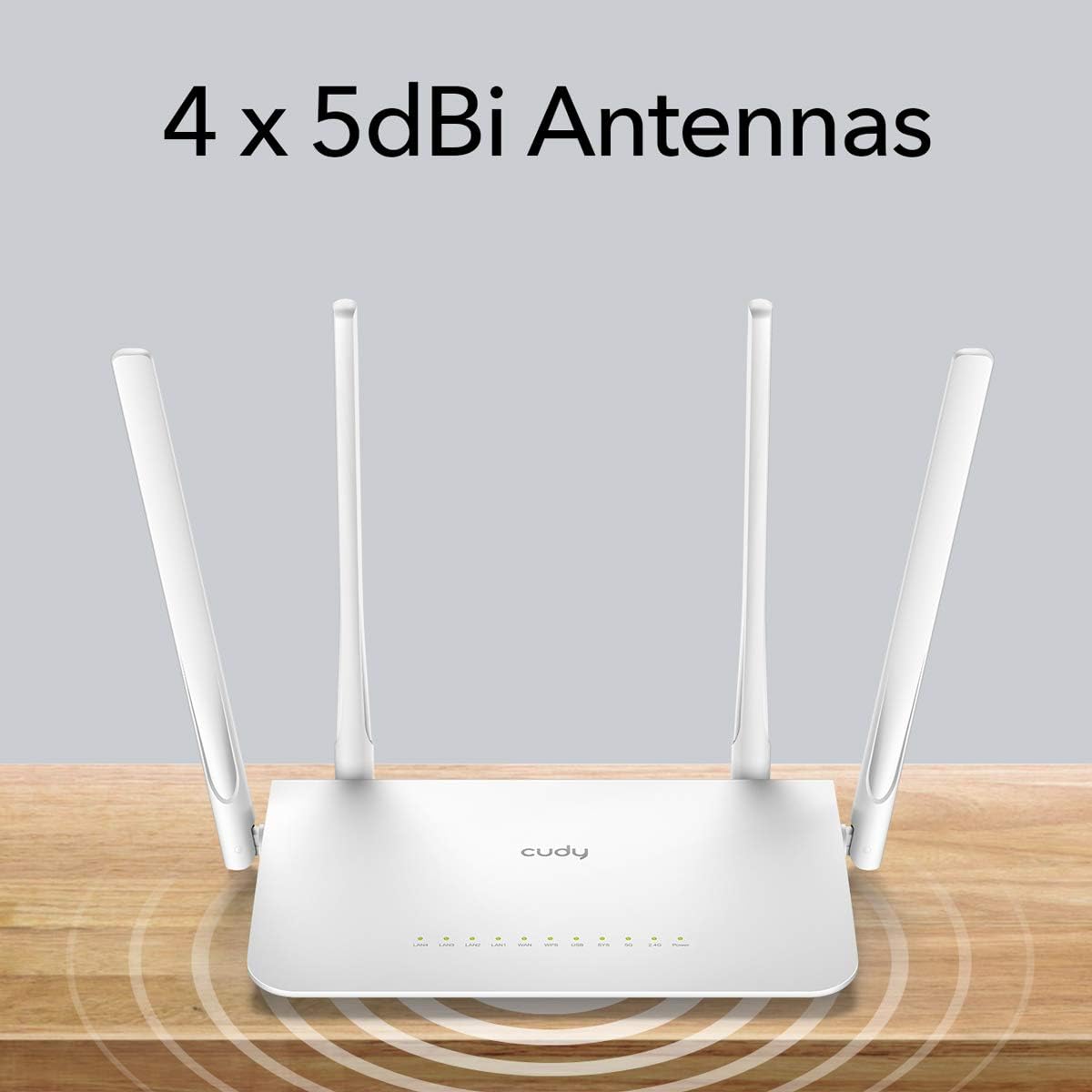 Router WiFi Dual Band AC1200 Gigabit, WR1300 CUDY - immagine 6