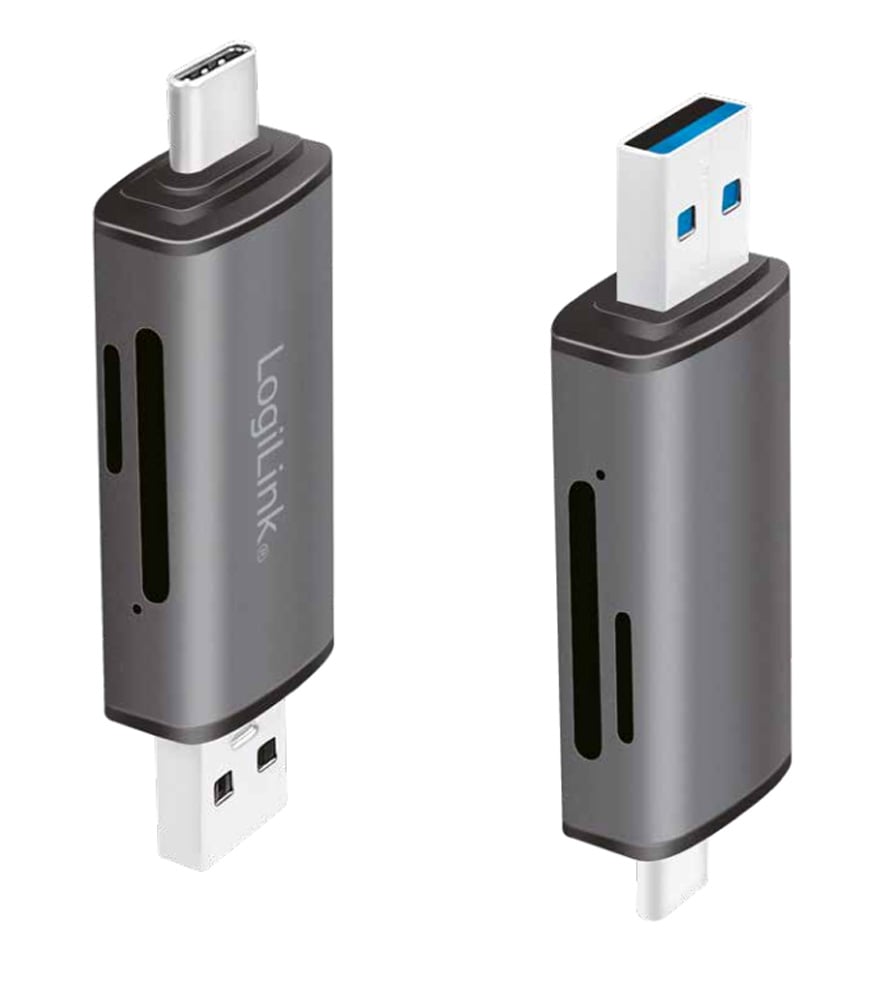 Lettore USB 3.2 Gen 1 di SD e MicroSD con Connessioni USB-C™ e USB A OTG LOGILINK - immagine 4