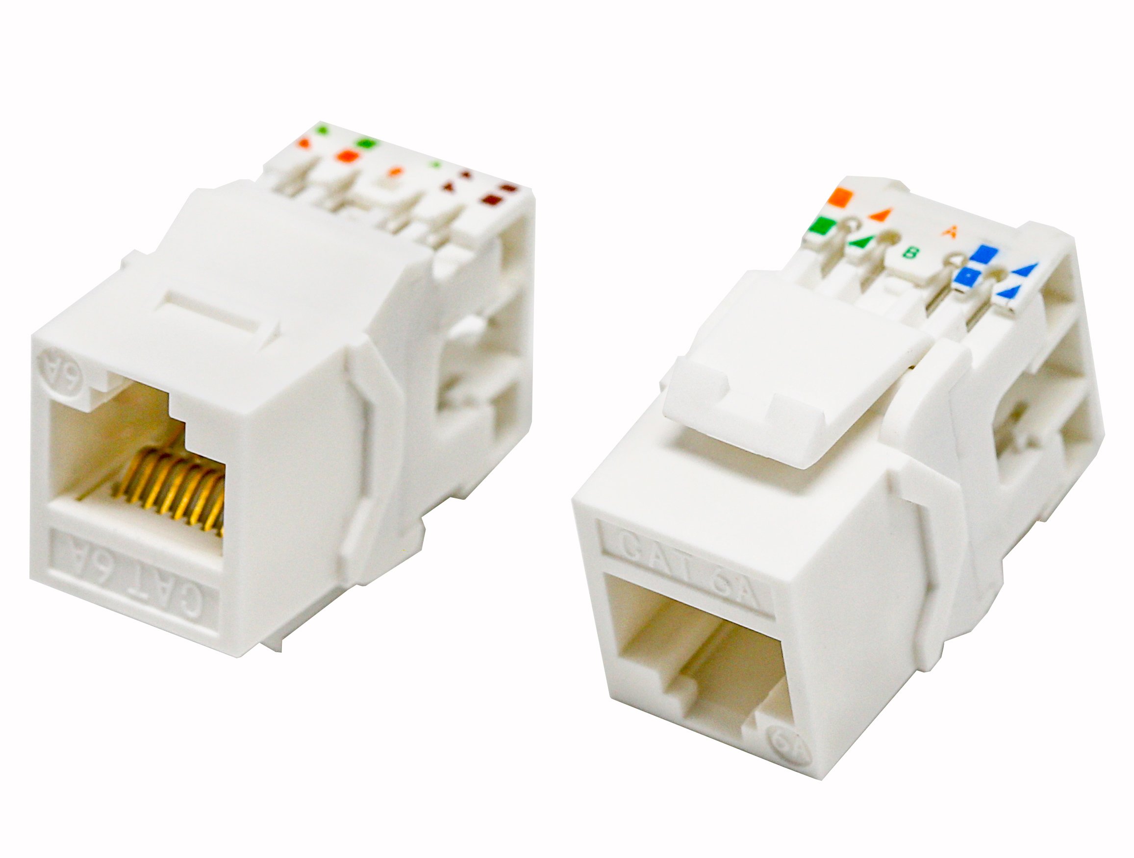 Kit 24 Frutti Cat.6A UTP 180° Keystone con Pinza Crimpatrice TECHLY PROFESSIONAL - immagine 5
