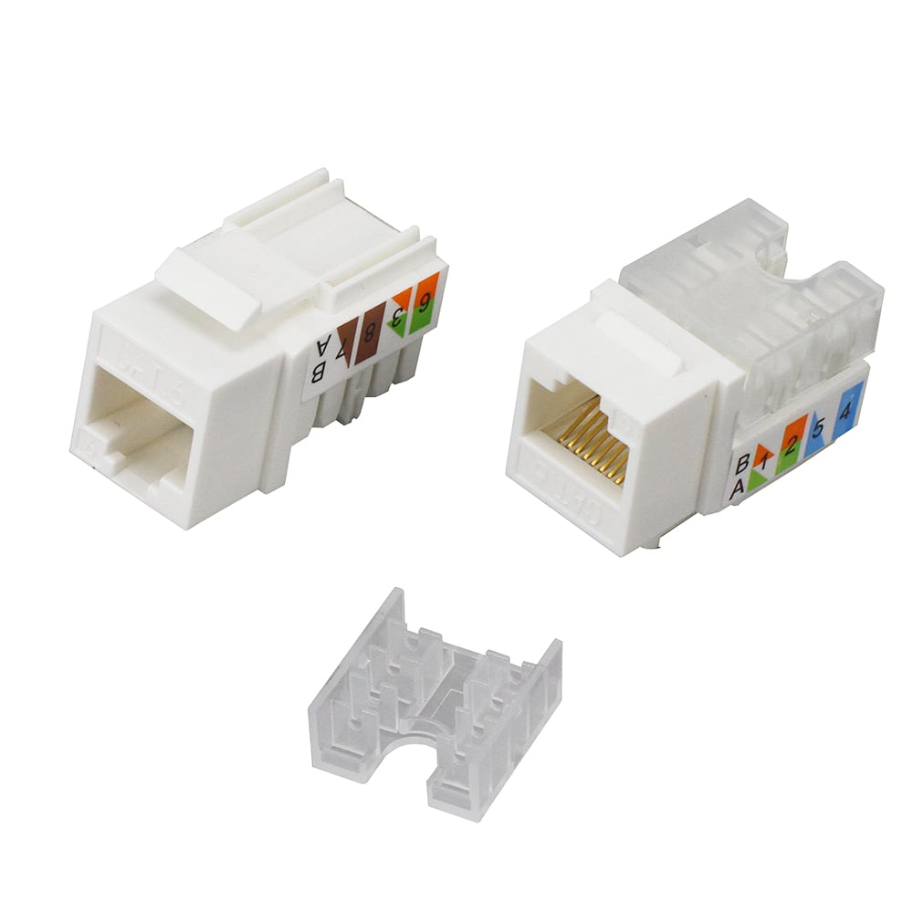 Kit 24 Frutti Cat.6 UTP 90° Keystone con Pinza Crimpatrice TECHLY PROFESSIONAL - immagine 5