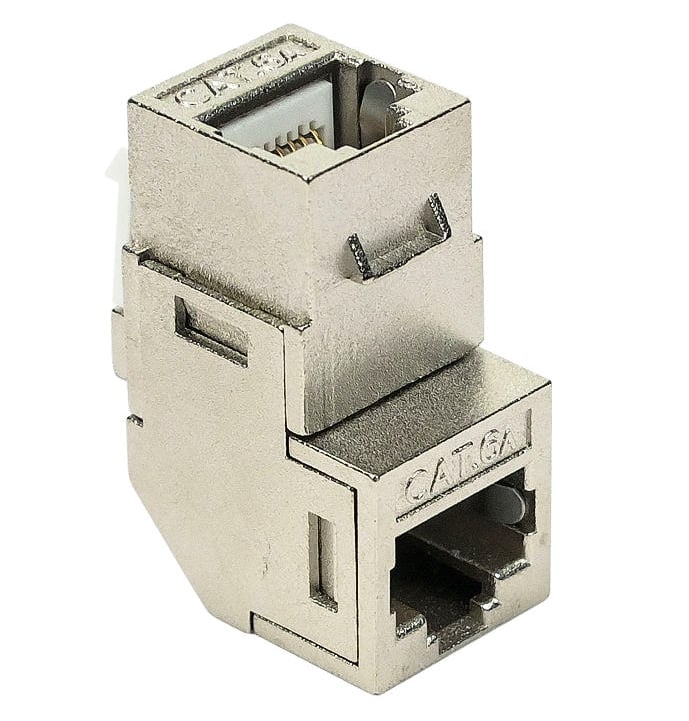 Accoppiatore RJ45 F/F 90° Cat.6A Schermato TECHLY PROFESSIONAL - immagine 5
