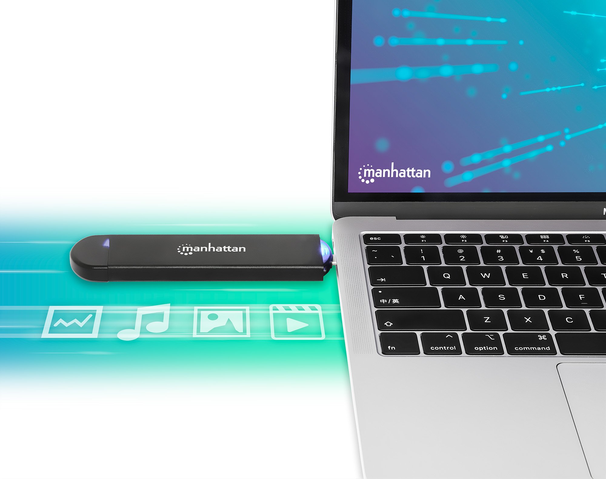 Box Esterno USB SSD M.2 NVMe e SATA Connessioni USB-C™ e USB A MANHATTAN - immagine 6