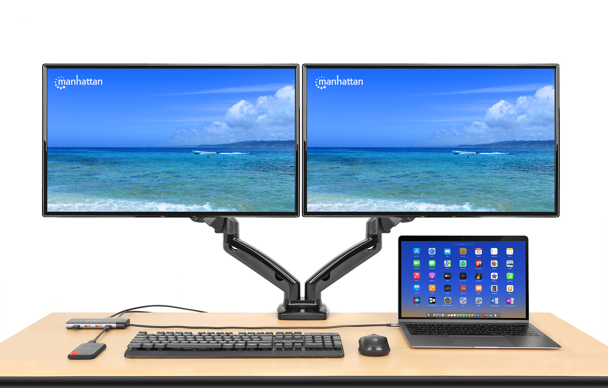 Docking Station USB-C™ PD Doppio Monitor 8K Multiporta 10 in 1 MANHATTAN - immagine 6