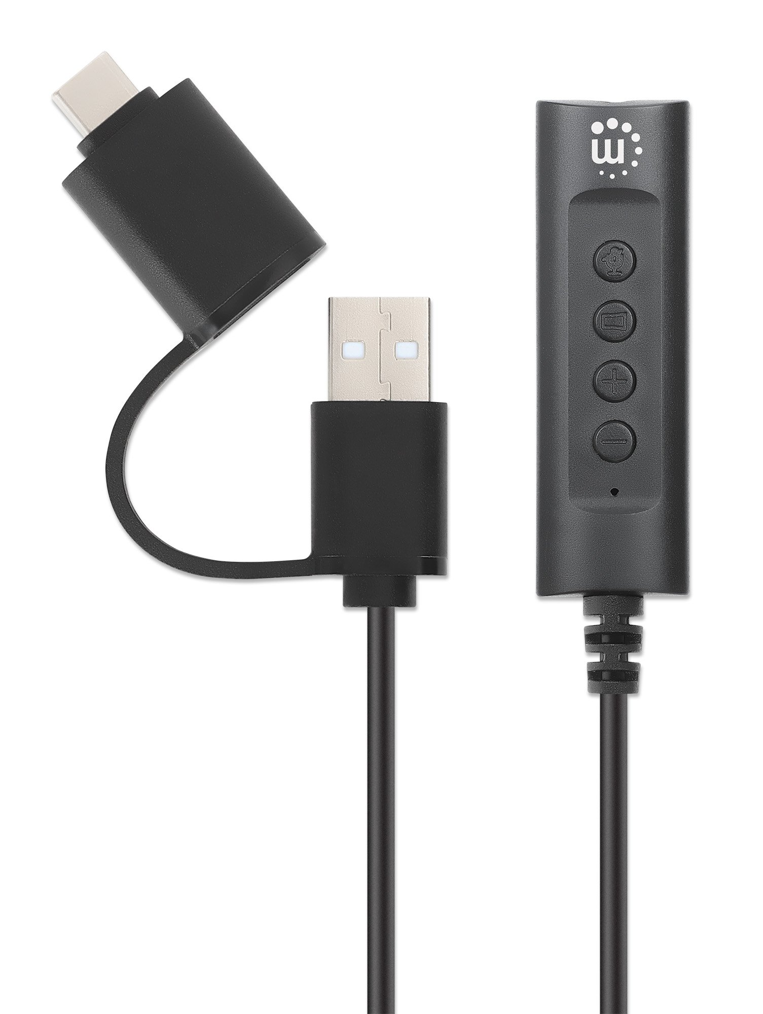 Cavo Adattatore 2-in-1 da USB-C™ e USB-A a Audio Stereo Aux da 3,5 mm MANHATTAN - immagine 6