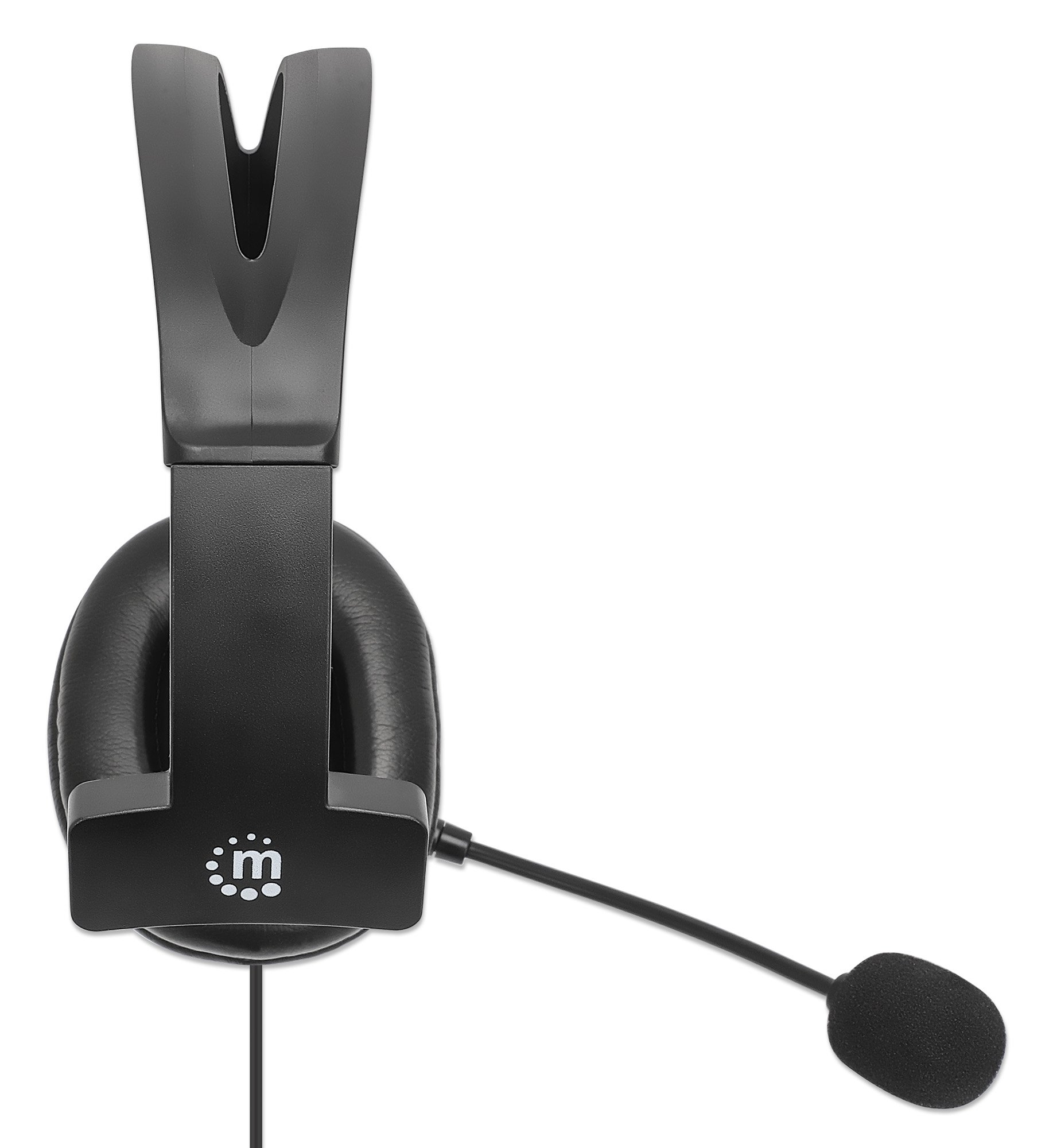 Cuffia Mono USB con Microfono Reversibile Cavo 2m MANHATTAN - immagine 6