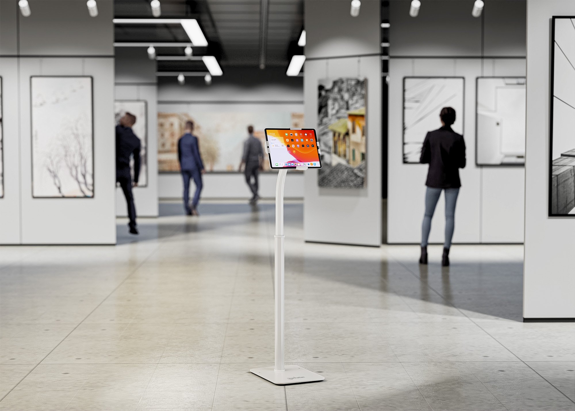 Supporto da Pavimento Antifurto per Tablet 7,9-11'' con Rotazione 360° MANHATTAN - immagine 4