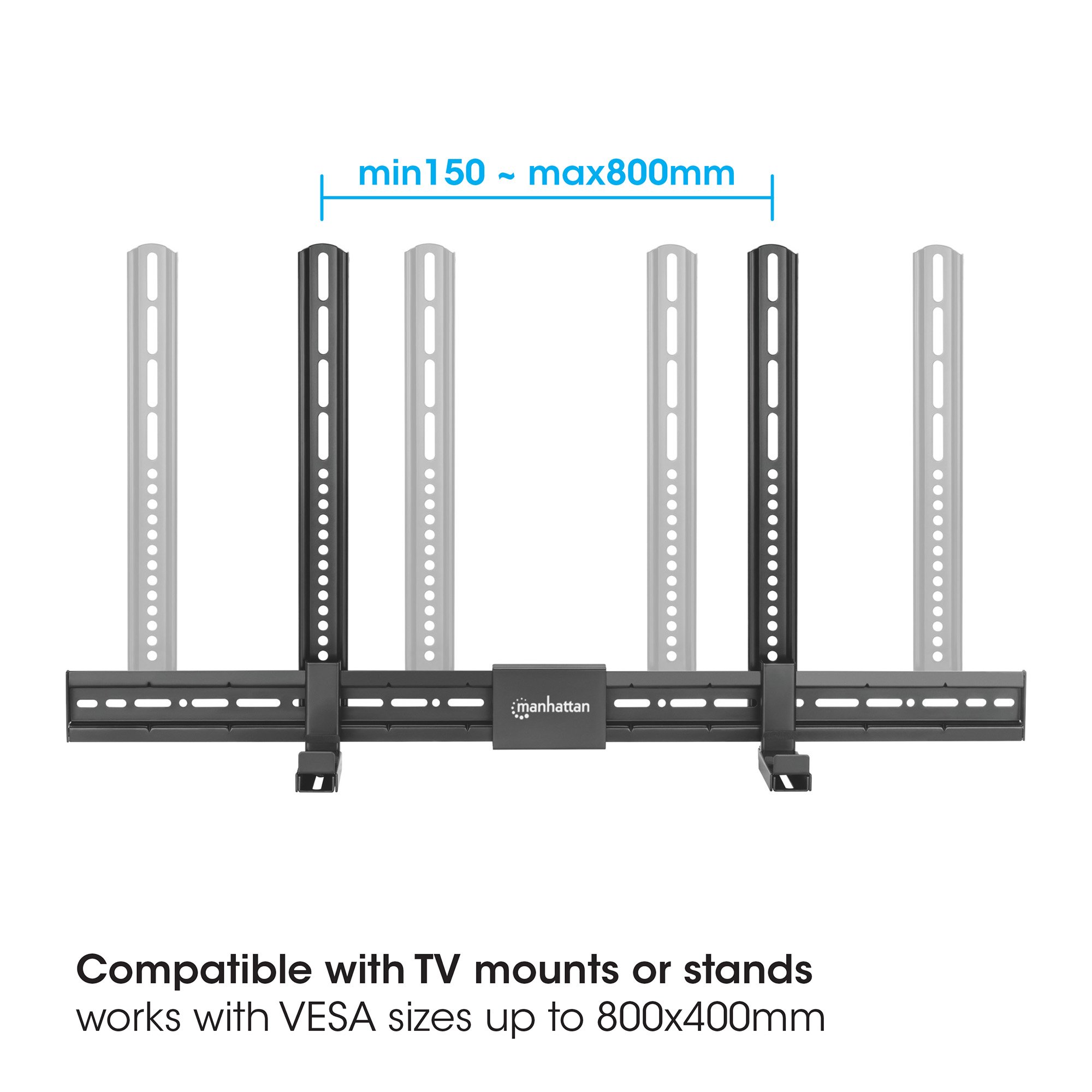 Supporto Universale per Soundbar da Muro Max VESA 800x400 MANHATTAN - immagine 6