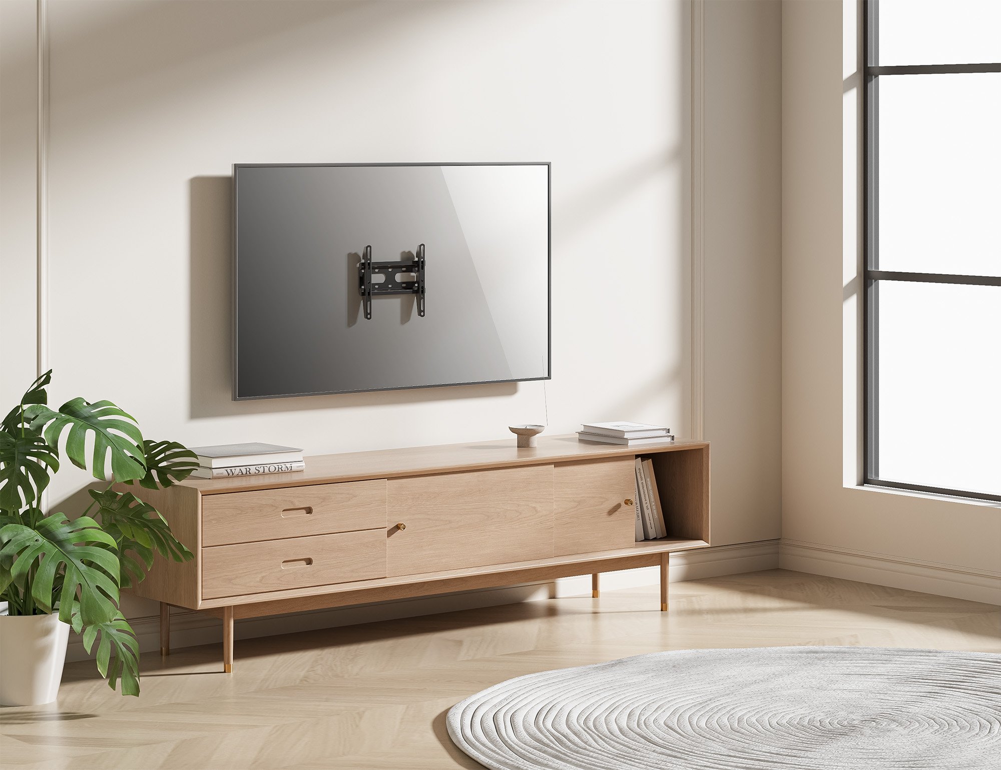 Staffa a Muro Fissa Low-Profile per TV 23-43'' MANHATTAN - immagine 6