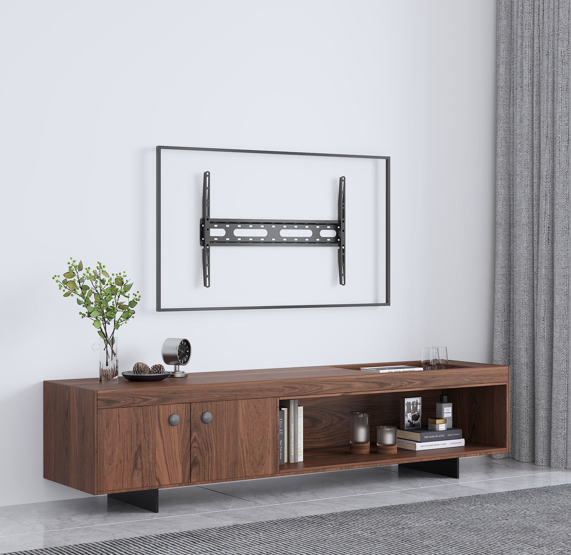 Staffa a Muro Fissa Low-Profile per TV 37-70'' MANHATTAN - immagine 6