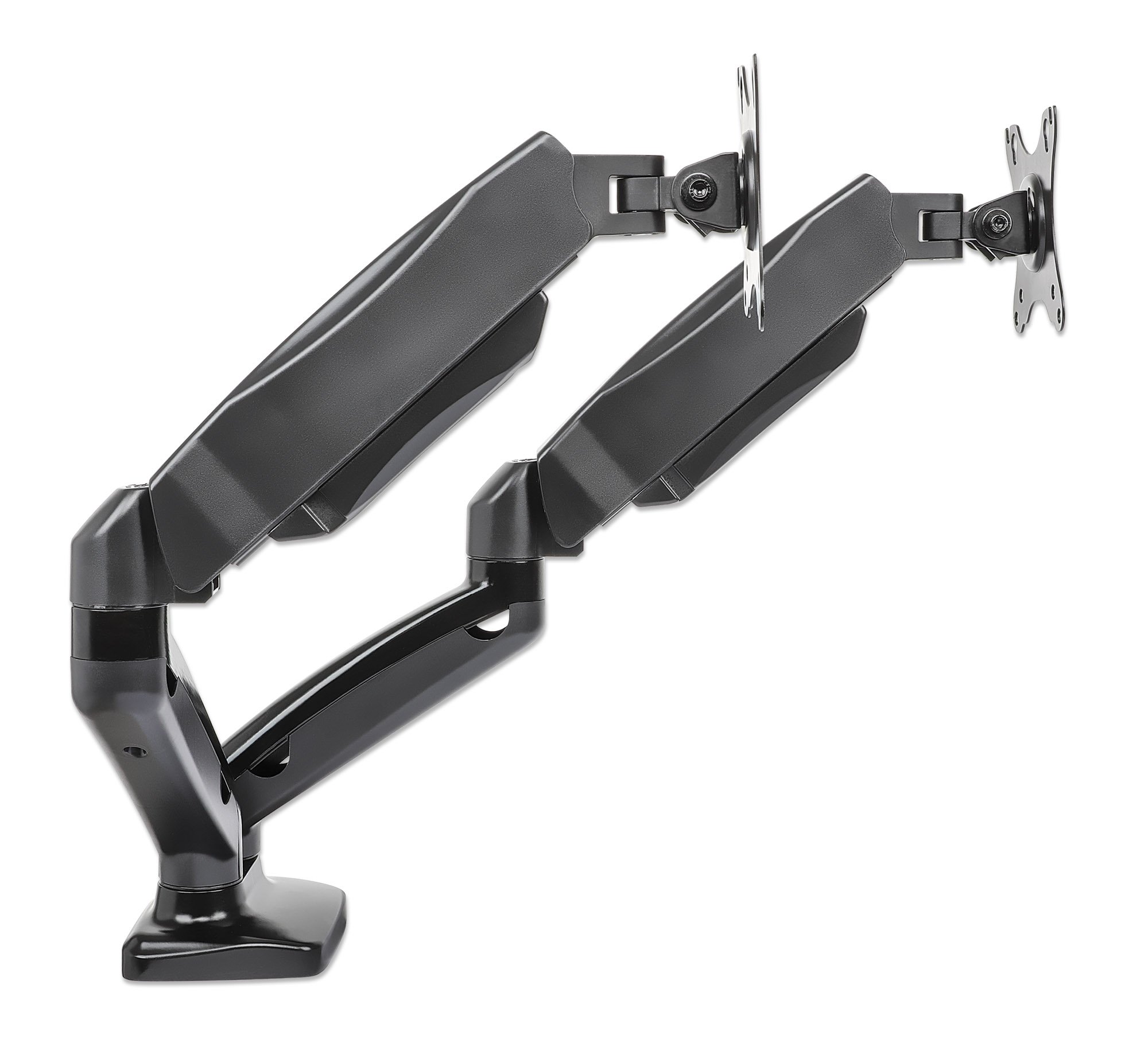 Supporto da scrivania in Alluminio per 2 Monitor 13-27'' con Molla a Gas MANHATTAN - immagine 5