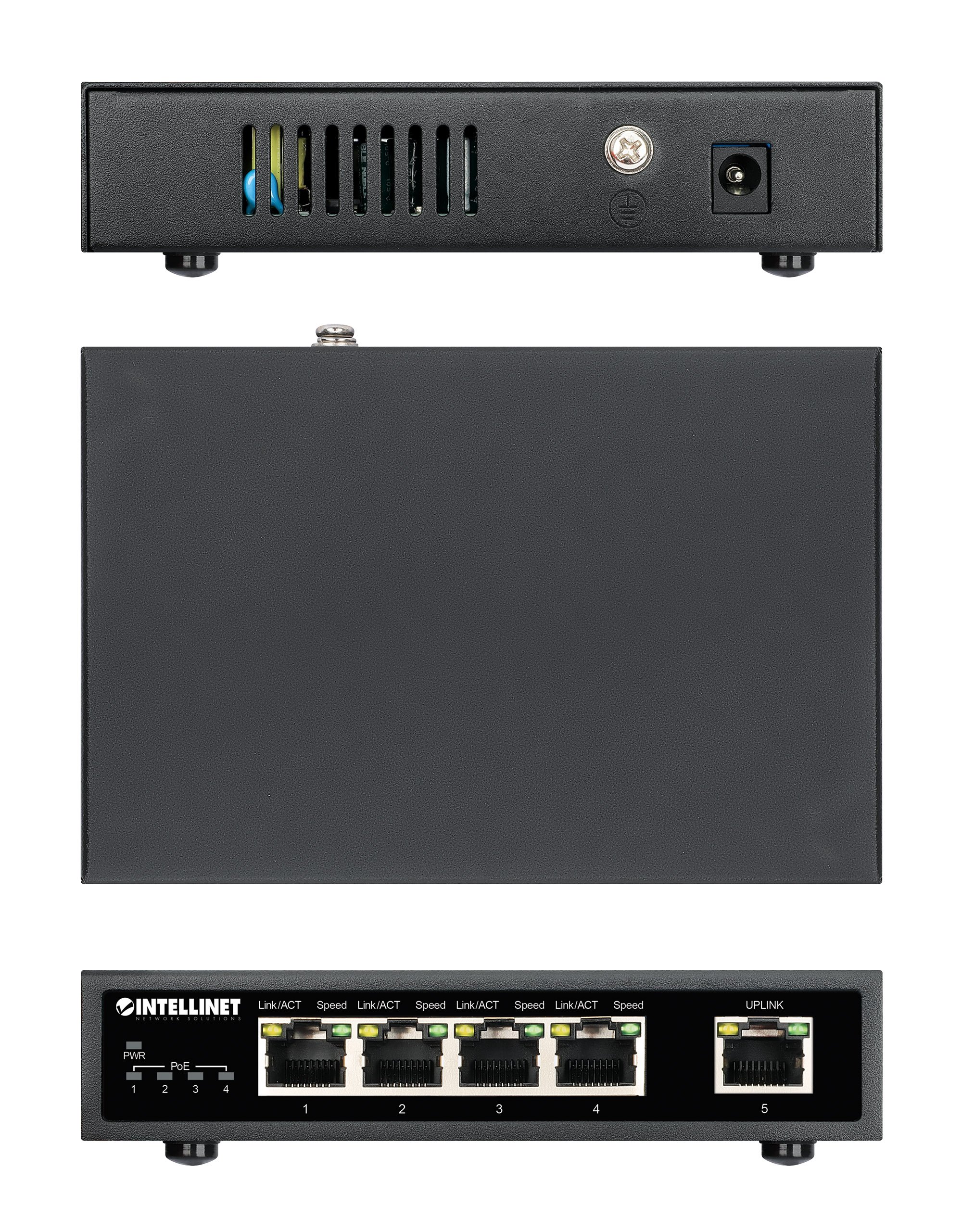 Ethernet Switch Gigabit PoE+ 5 porte INTELLINET - immagine 6