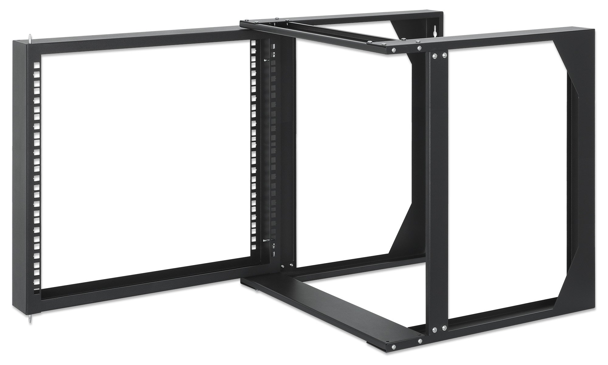 Armadio a Muro 19'' Open Frame 2 Montanti Flat Pack 9U INTELLINET - immagine 6