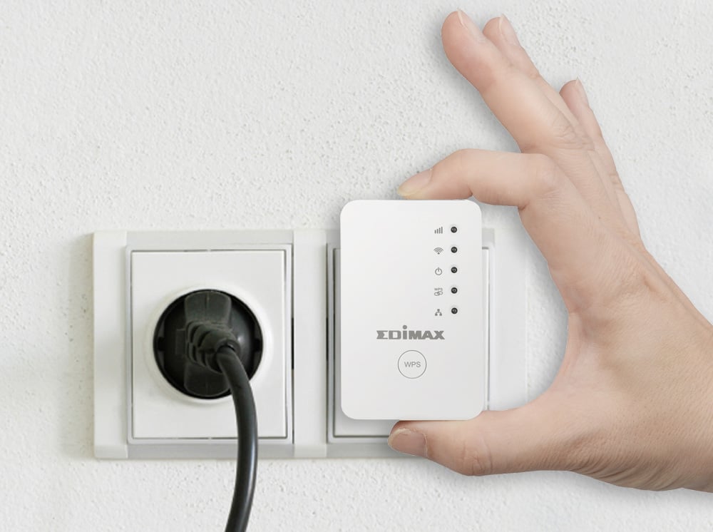 Mini Ripetitore Wireless da Muro 2,4GHz N300 Wi-Fi Access Point Bridge, EW-7438RPn Mini EDIMAX - immagine 5