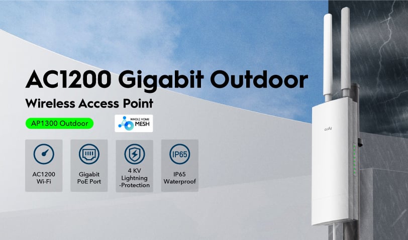 Punto di Accesso Wireless Gigabit AC1200 per Esterni IP65, AP1300 Outdoor CUDY - immagine 6